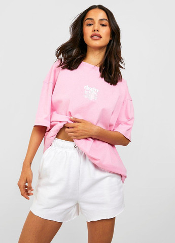 Розовая летняя футболка Boohoo