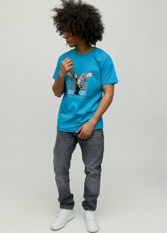 Світло-синя футболка чоловіча YAPPI