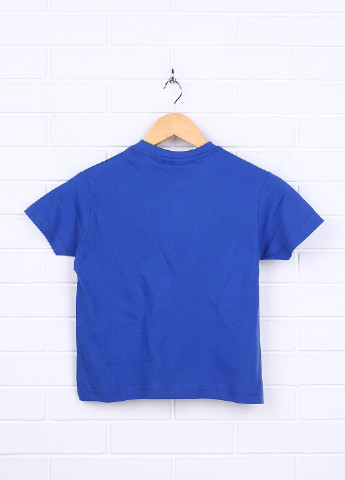 Синяя летняя футболка с коротким рукавом Sol's