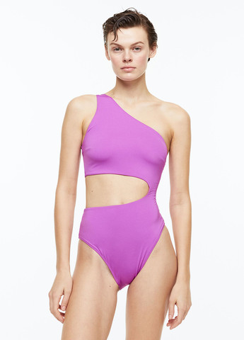 Фиолетовый летний купальник слитный, танк, монокини H&M