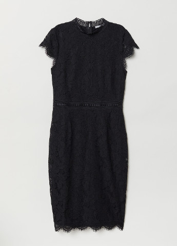 Чорна коктейльна сукня футляр H&M