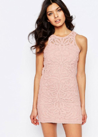 Рожева коктейльна плаття, сукня Foxiedox однотонна