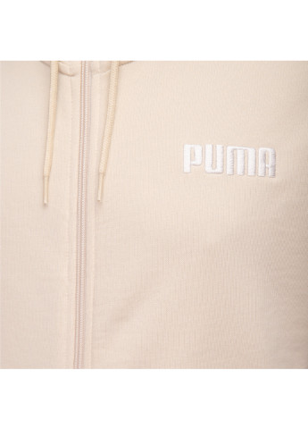 Бежева демісезонна толстовка men's full-zip hoodie Puma