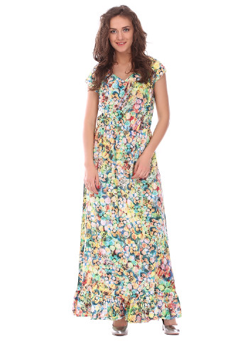 Лимонное кэжуал платье Ut с цветочным принтом
