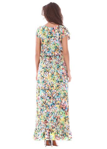 Лимонное кэжуал платье Ut с цветочным принтом