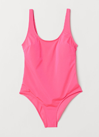 Розовый летний купальник слитный H&M