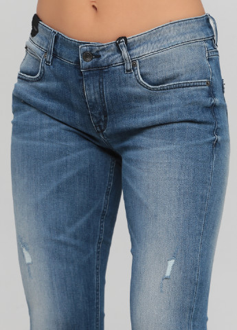 Синие демисезонные скинни джинсы Drykorn