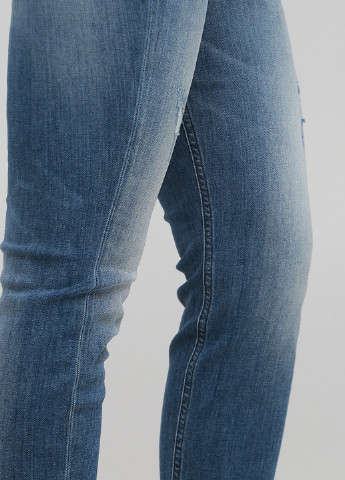 Синие демисезонные скинни джинсы Drykorn