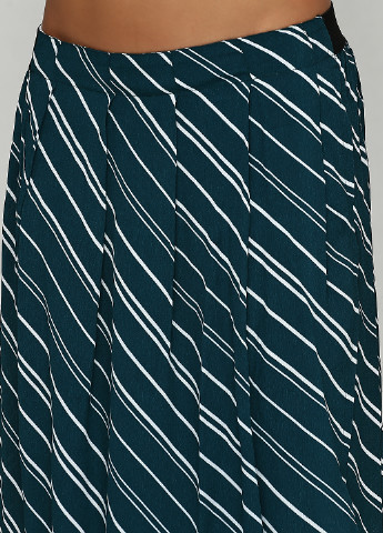 Костюм (блуза, юбка) Imitz юбочный полоска морской волны кэжуал