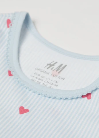 Голубое платье-боди H&M (177410396)