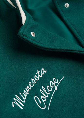 Бомбер H&M бейсбольний на кнопках (322376122)