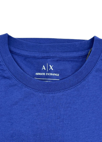 Синяя футболка Armani Exchange