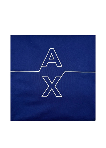 Синяя футболка Armani Exchange