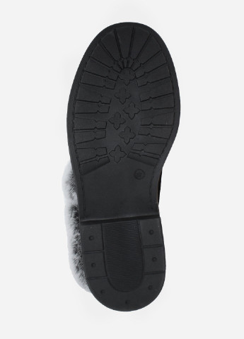 Зимние ботинки raснежана черный Alamo из натуральной замши