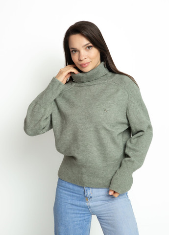 Оливковый демисезонный свитер Time of Style