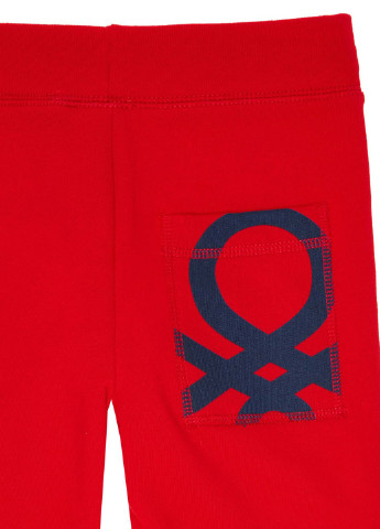 Красные спортивные демисезонные брюки со средней талией United Colors of Benetton