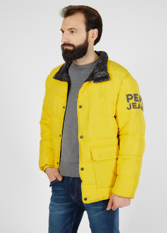 Желтая демисезонная куртка Pepe Jeans