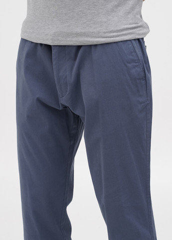Серо-голубые кэжуал демисезонные прямые брюки Baldessarini