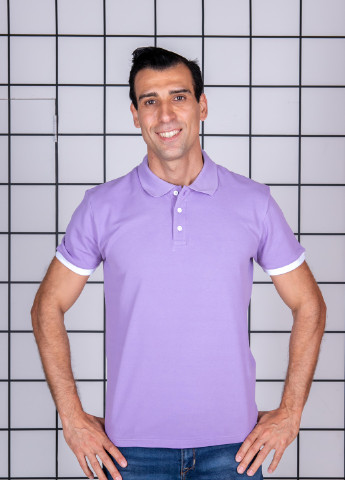 Сиреневая футболка-футболка поло мужская для мужчин TvoePolo