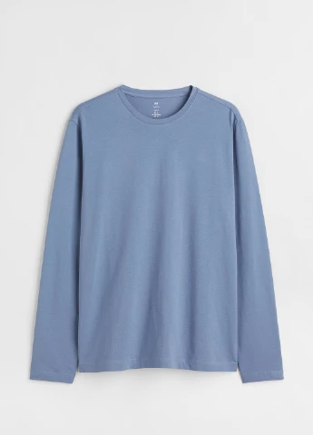 Лонгслів H&M синій кежуали