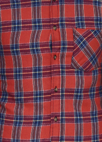Терракотовая кэжуал рубашка в клетку Rebel с длинным рукавом