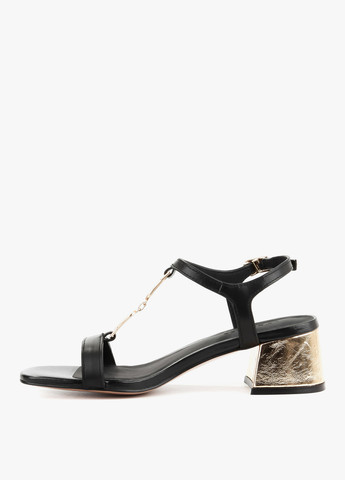 Черные боссоножки Le'BERDES с ремешком