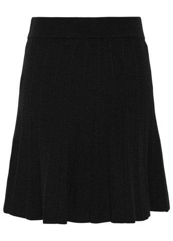 Черная кэжуал однотонная юбка Only а-силуэта (трапеция)