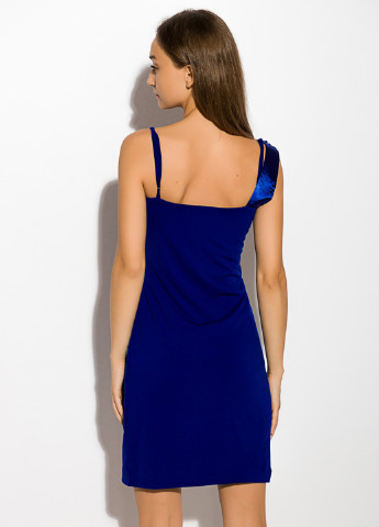 Темно-синее коктейльное платье Time of Style однотонное