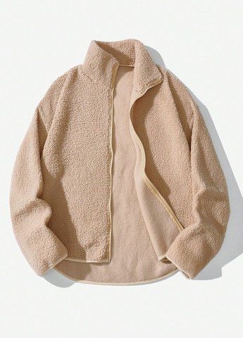 Песочная демисезонная куртка SHEIN