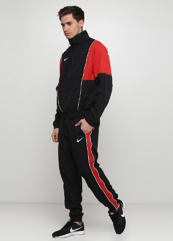 Черный демисезонный костюм (ветровка, брюки) брючный Nike M NK TRACKSUIT THROWBACK