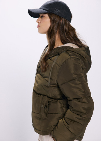 Темно-зеленая демисезонная куртка Springfield