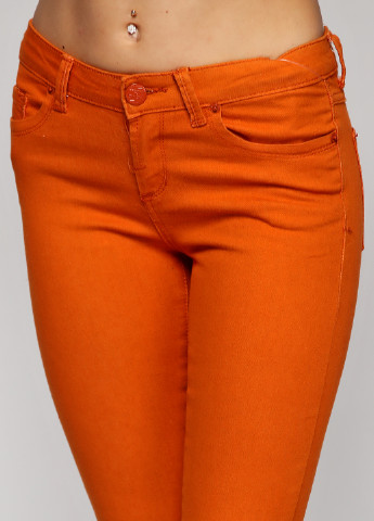 Оранжевые кэжуал демисезонные брюки Alcott