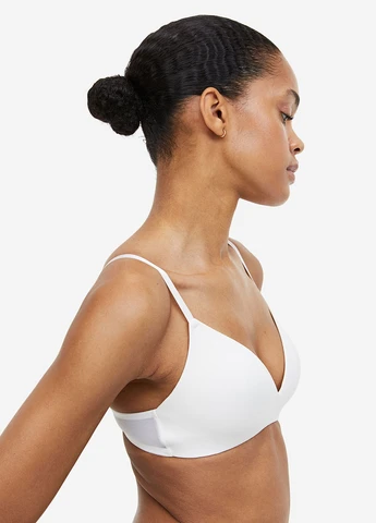 Чёрно-белого бралетт бюстгальтер (2 шт.) H&M без косточек полиамид