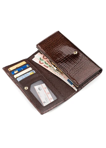 Жіночий шкіряний гаманець 18,5х9,5х3 см st leather (229460284)