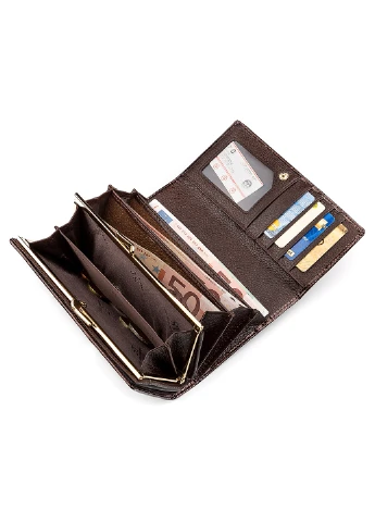 Жіночий шкіряний гаманець 18,5х9,5х3 см st leather (229460284)