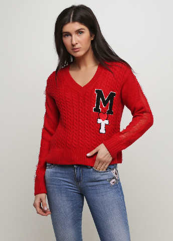 Красный демисезонный пуловер пуловер Twin-Set