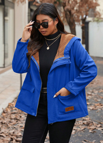 Синя демісезонна куртка SHEIN