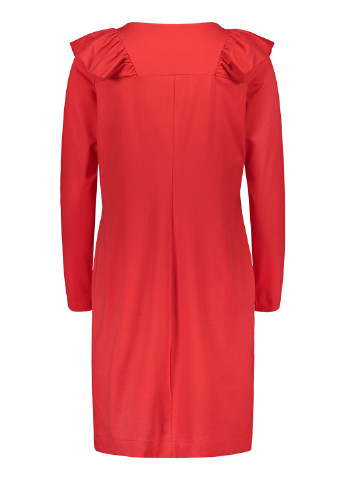 Красное кэжуал платье футляр NOSH однотонное