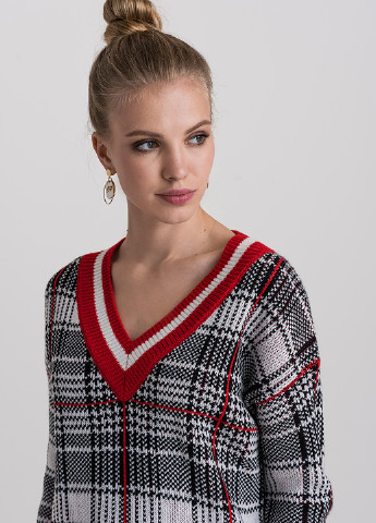 Комбинированный демисезонный джемпер пуловер befree