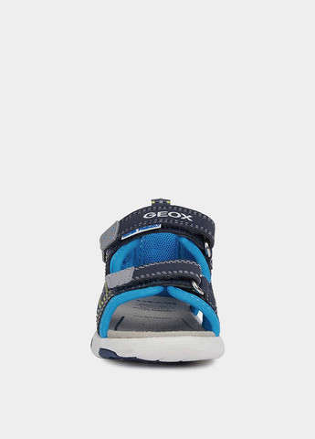 Синие кэжуал сандалии Geox на липучке