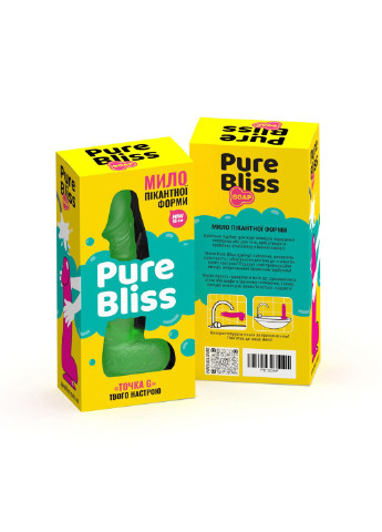Крафтовое мыло-член с присоской Pure Bliss MINI Green, натуральное Чистый Кайф (255172009)