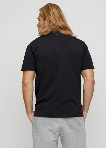 Черная футболка мужская basic /air print/ YAPPI