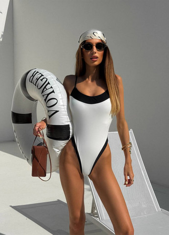 Молочний літній цільний купальник жіночий суцільний NOVA VEGA