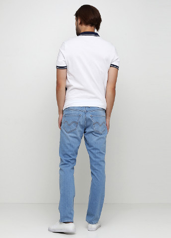 Голубые демисезонные прямые джинсы Madoc Jeans