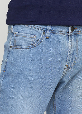 Голубые демисезонные прямые джинсы Madoc Jeans