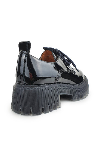 Brocoli Туфли женские на тракторной подошве черные лаковые черный з натуральная кожа, — демисезон (247004197)