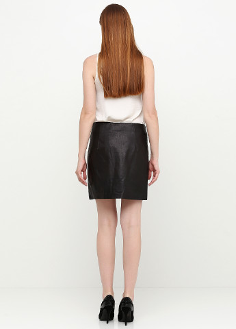 Черная кэжуал с абстрактным узором юбка Promod а-силуэта (трапеция)