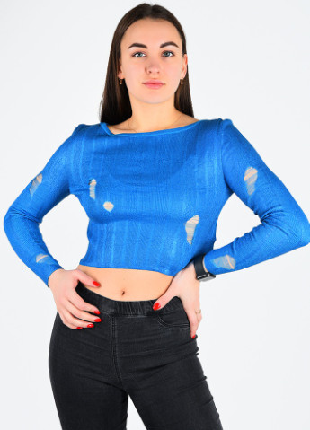 Синий летний свитер женский синий размер 42-44 AAA