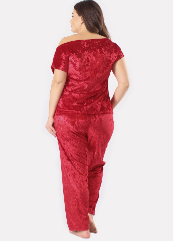 Червона всесезон піжама (футболка, штани) футболка + штани Ghazel