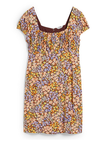 Комбинированное кэжуал, повседневный платье C&A с цветочным принтом